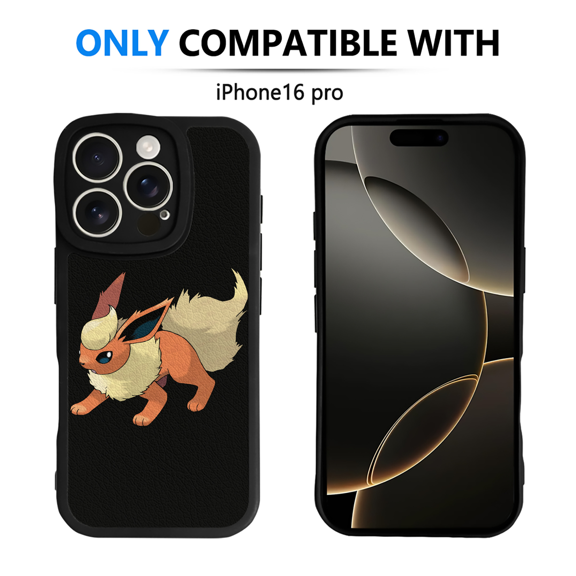 （画像用） ポケットモンスター Pokémon 【iPhone 16シリーズ対応】シリコンスマホケース（レザー調） 材質：シリコン
